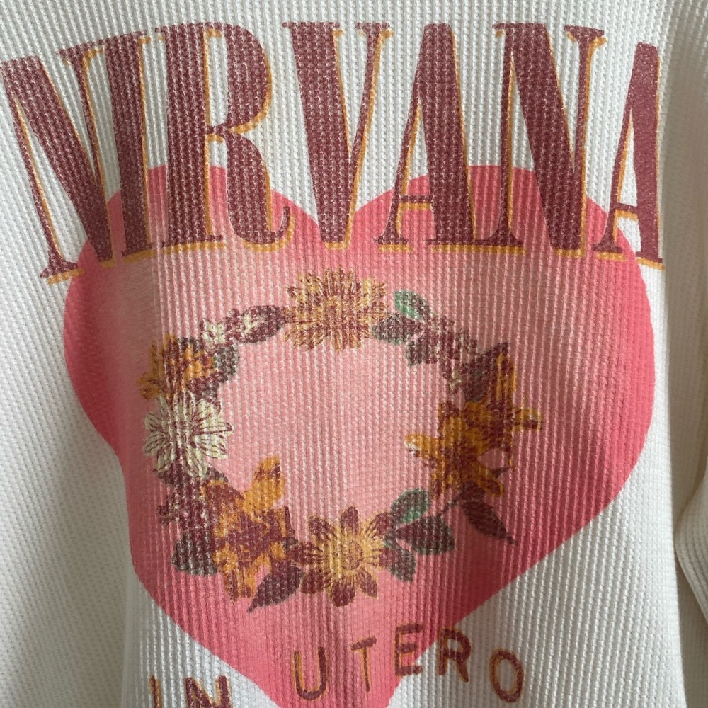 Daydreamer White and Pink Graphic Long Sleeve Tee - Picture 4 of 6